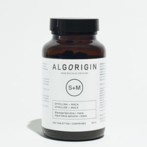 Flacon de spiruline-maca algorigin